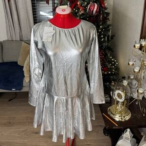 WOLF UNITARD Elegant Silver Dress